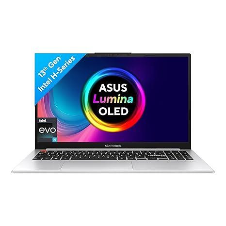 ASUS Vivobook S 15 OLED (2023), Intel Core EVO i5-13500H 13th Gen, 15.6" (39.62 cm) 2.8K 120Hz OLED, Thin & Light Laptop (16GB/512GB SSD/Windows 11/Office 2021/75WHr/Silver/1.7 kg) S5504VA-MA543WS